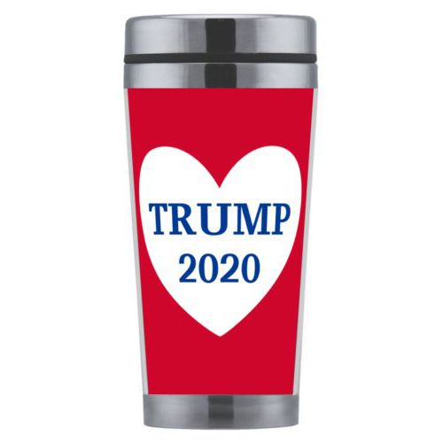 Mug personalized with "Trump 2020" in heart design