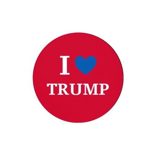 Set of 4 custom coasters personalized with "I Love TRUMP" design