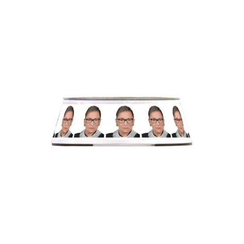 Stainless steel bowl in a melamine outer cover personalized with Ruth Bader Ginsburg photo design