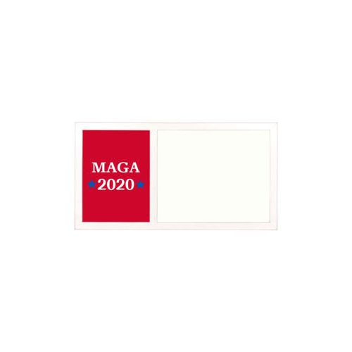 Personalized whiteboard personalized with "MAGA 2020" design