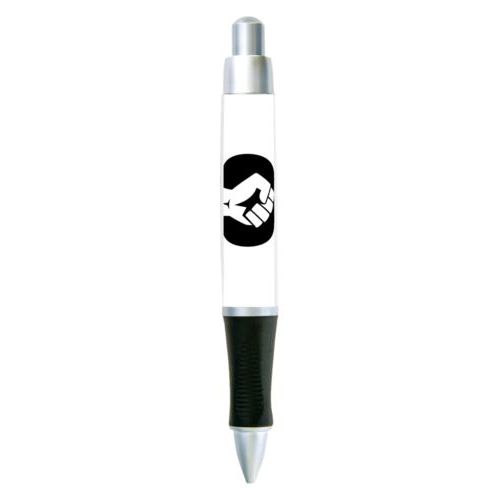 Custom pen personalized with Black Lives Matter fist logo design