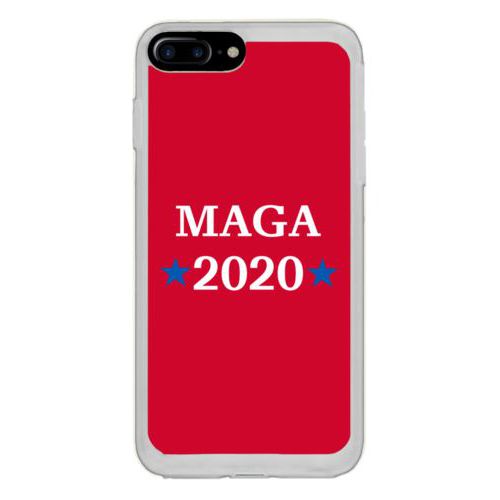 Custom protective phone case personalized with "MAGA 2020" design