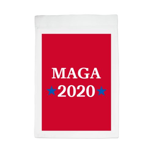 Personalized yard flag personalized with "MAGA 2020" design