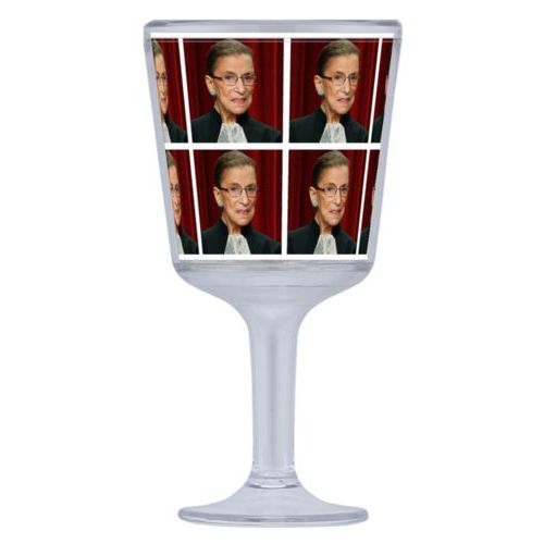 Personalized wine cup personalized with a photo