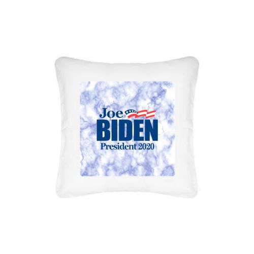 Custom pillow personalized with "Joe Biden President 2020" logo on cloud design
