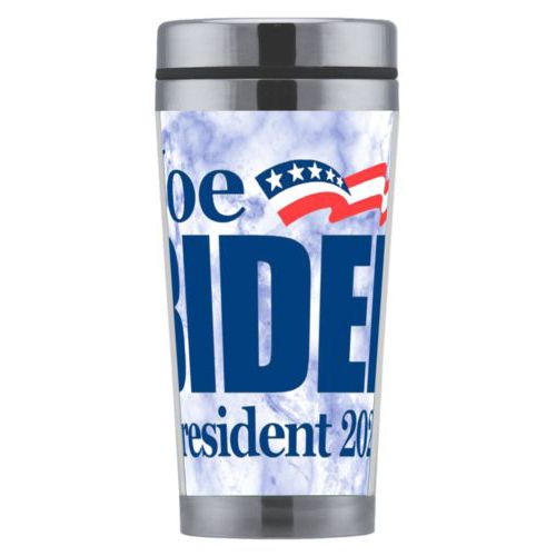 Mug personalized with "Joe Biden President 2020" logo on cloud design