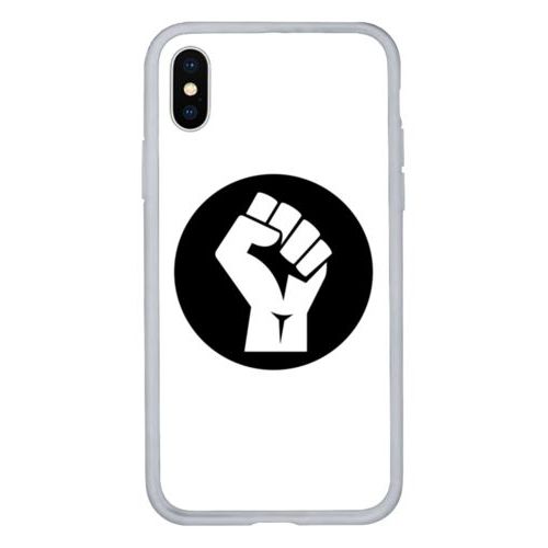 Personalized phone case personalized with Black Lives Matter fist logo design
