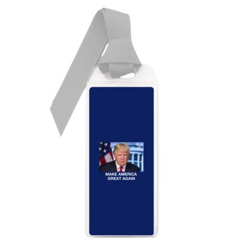 Personalized bookmark personalized with Trump photo with "Make America Great Again" design