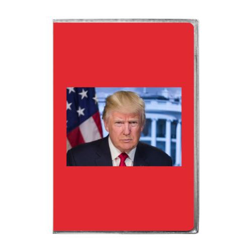 6x9 journal personalized with Trump photo design