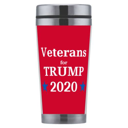 Mug personalized with "Veterans for Trump 2020" design