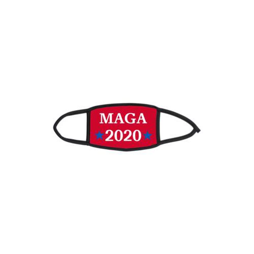 Custom facemask personalized with "MAGA 2020" design