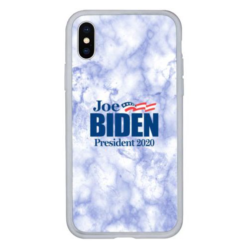 Personalized phone case personalized with "Joe Biden President 2020" logo on cloud design