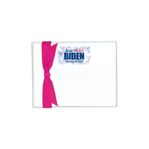 Flat cards personalized with "Joe Biden President 2020" logo on cloud design