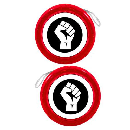 Personalized yoyo personalized with Black Lives Matter fist logo design