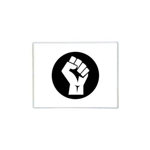 Note cards personalized with Black Lives Matter fist logo design