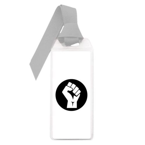 Personalized bookmark personalized with Black Lives Matter fist logo design