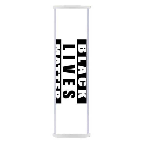 2800mah phone charger personalized with "Black Lives Matter" black on white design