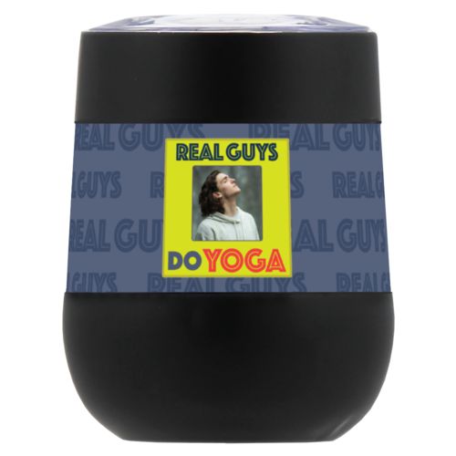 Personalized with "Real Guys do yoga" and a photo