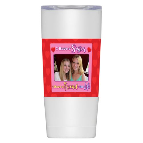 Personalized with "I have a sister - I have a friend for life" and a photo