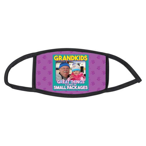 Personalized with "Grandkids - Great things come in small packages" and a photo