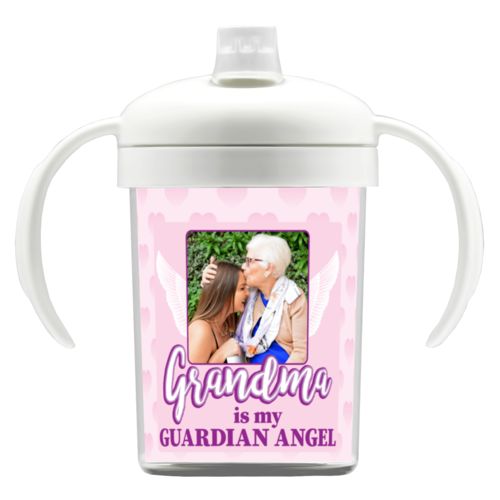Personalized with "Grandma is my guardian angel" and a photo