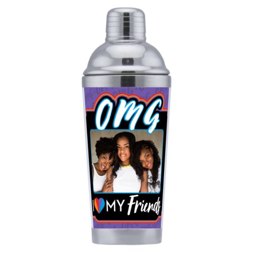 Personalized with "OMG I love my friends" and a photo