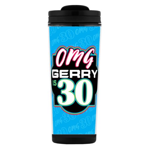 Personalized with "OMG - Is 30" and a name