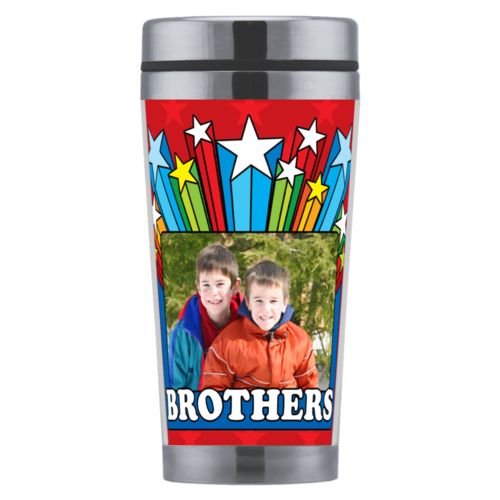 Personalized with "Brothers" and a photo