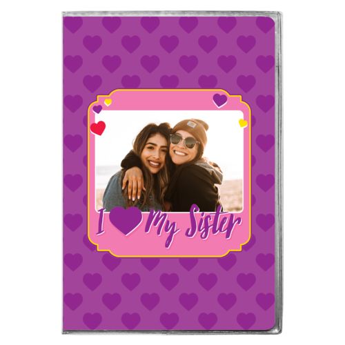 Personalized with "I love my sister" and a photo