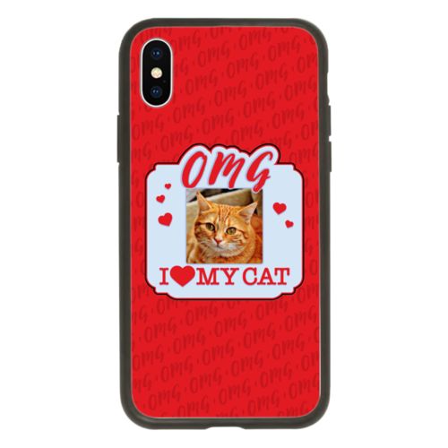 Personalized with "OMG I love my cat" and a photo