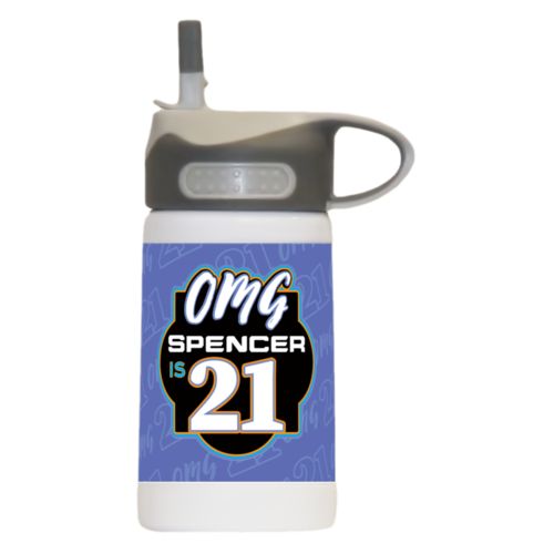 Personalized with "OMG - Is 21" and a name