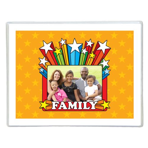 Personalized with "Family" and a photo