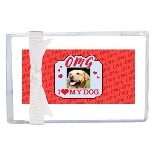 Personalized with "OMG I love my dog" and a photo