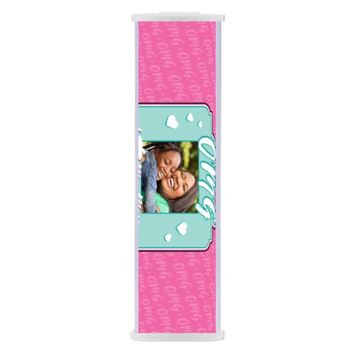 Personalized with "OMG I love my mom" and a photo