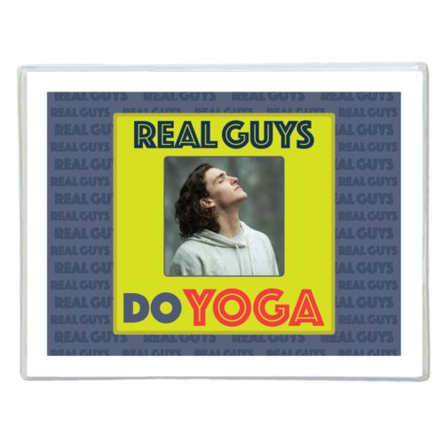 Personalized with "Real Guys do yoga" and a photo