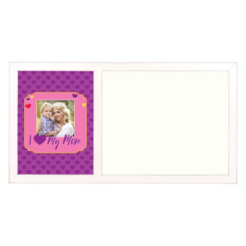 Personalized with "I love my mom" and a photo