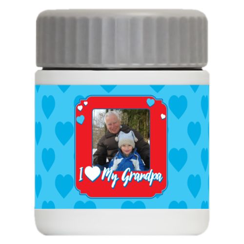 Personalized with "I love my grandpa" and a photo